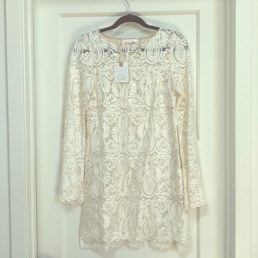 Stone Cold Fox lace overlay dress